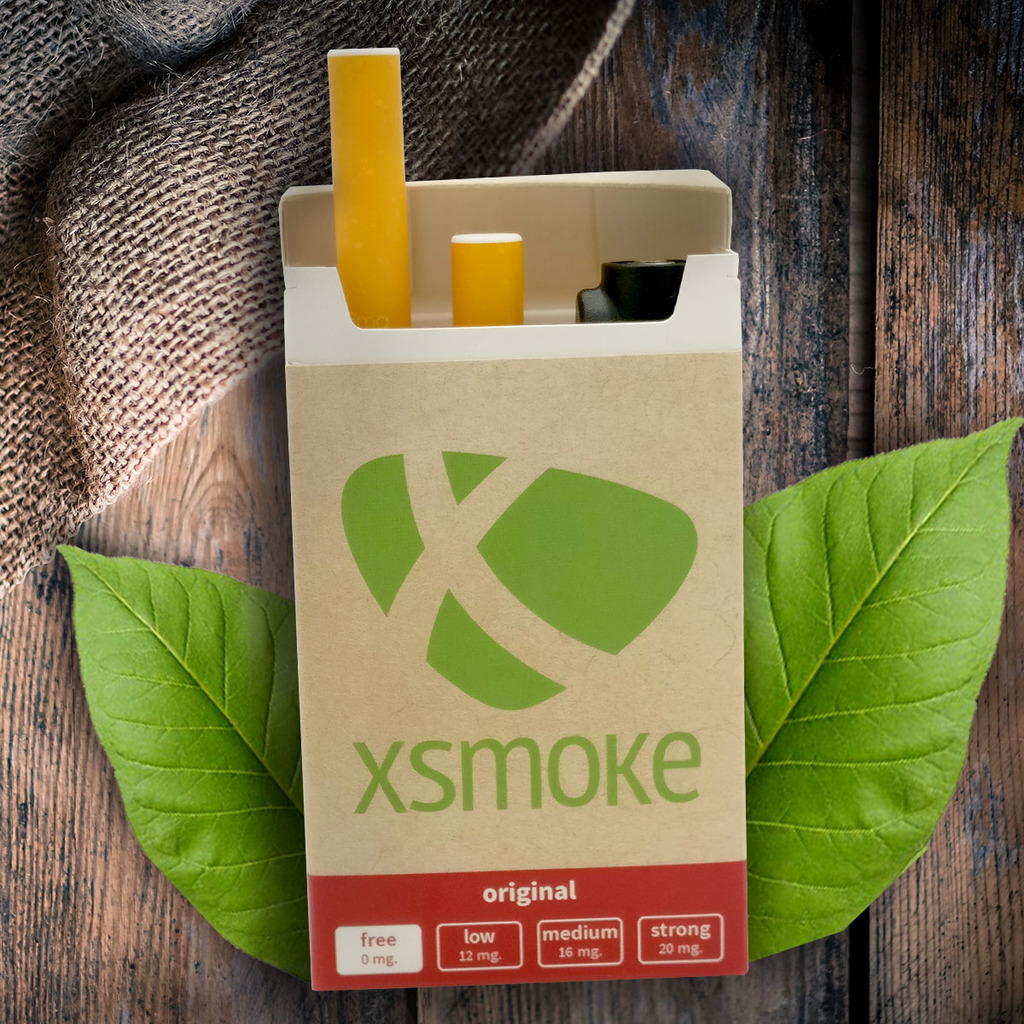 E-vätska med tobakssmak i e-cigarett